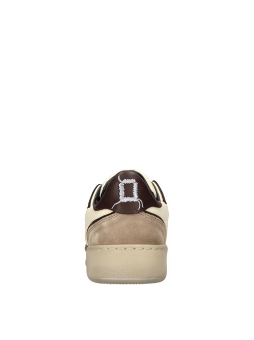 Leather and fabric sneakers MONO WAY | BANGO UOMO NYLONBIANCO-BEIGE-MARRONE